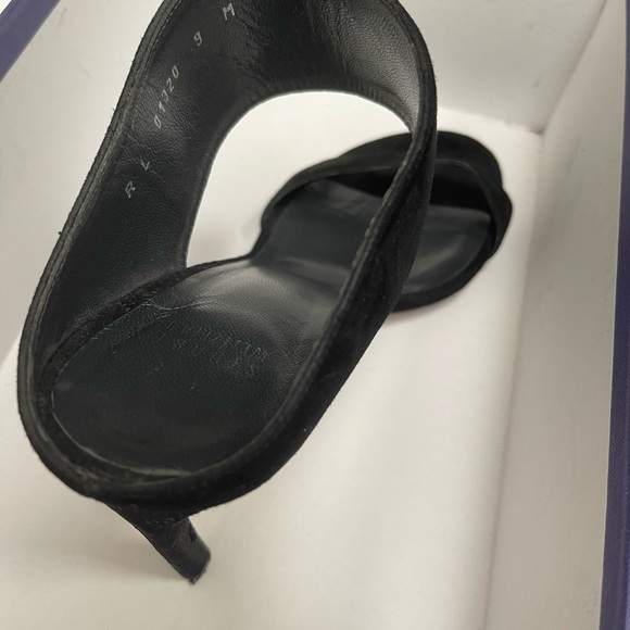 Stuart Weitzman Black Stilletto Slide Sandals - Picture 6 of 16